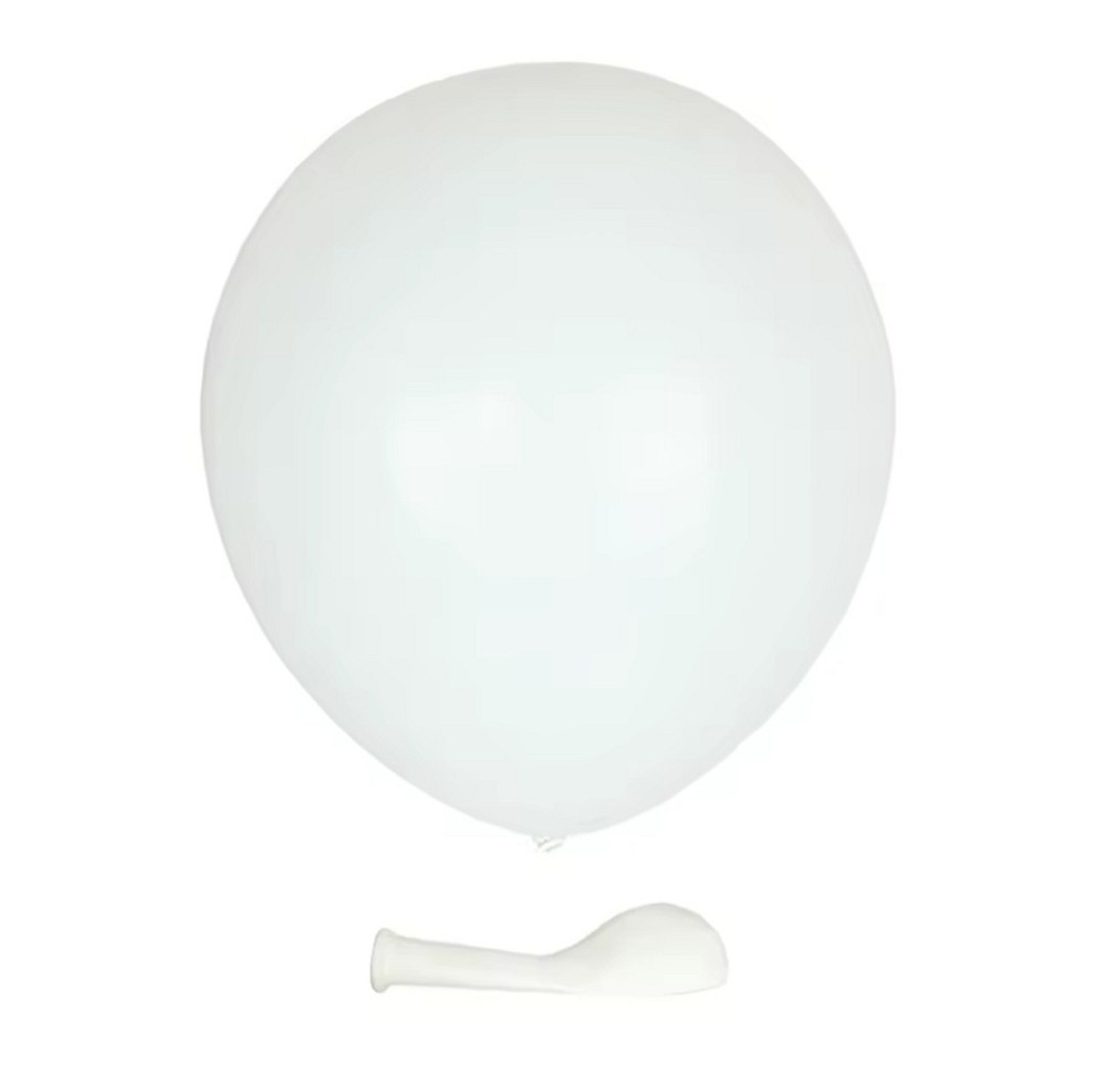 Кульки латексні білий пастель 10' 25 см Київ - фото 1