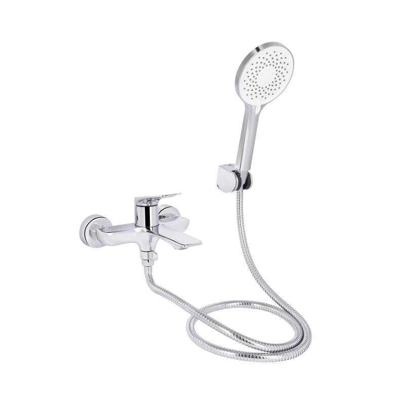 Змішувач для ванни Qtap Vlasta New з душовим гарнітуром QTVLA259CRM45642 Chrome Київ - фото 1