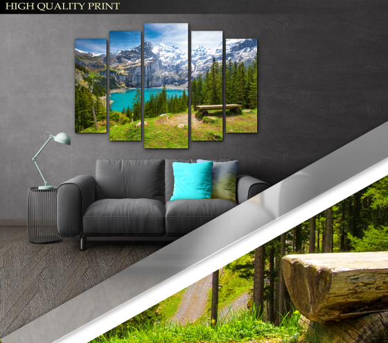 Модульна картина Природа Гори Art-349_5 ( 80х118см ) Київ