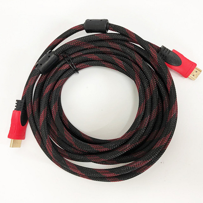 Кабель усиленный 5м переходник адаптер HDMI-HDMI папа-папа аудио видео шнур в обмотке RO-80 Львов - изображение 8