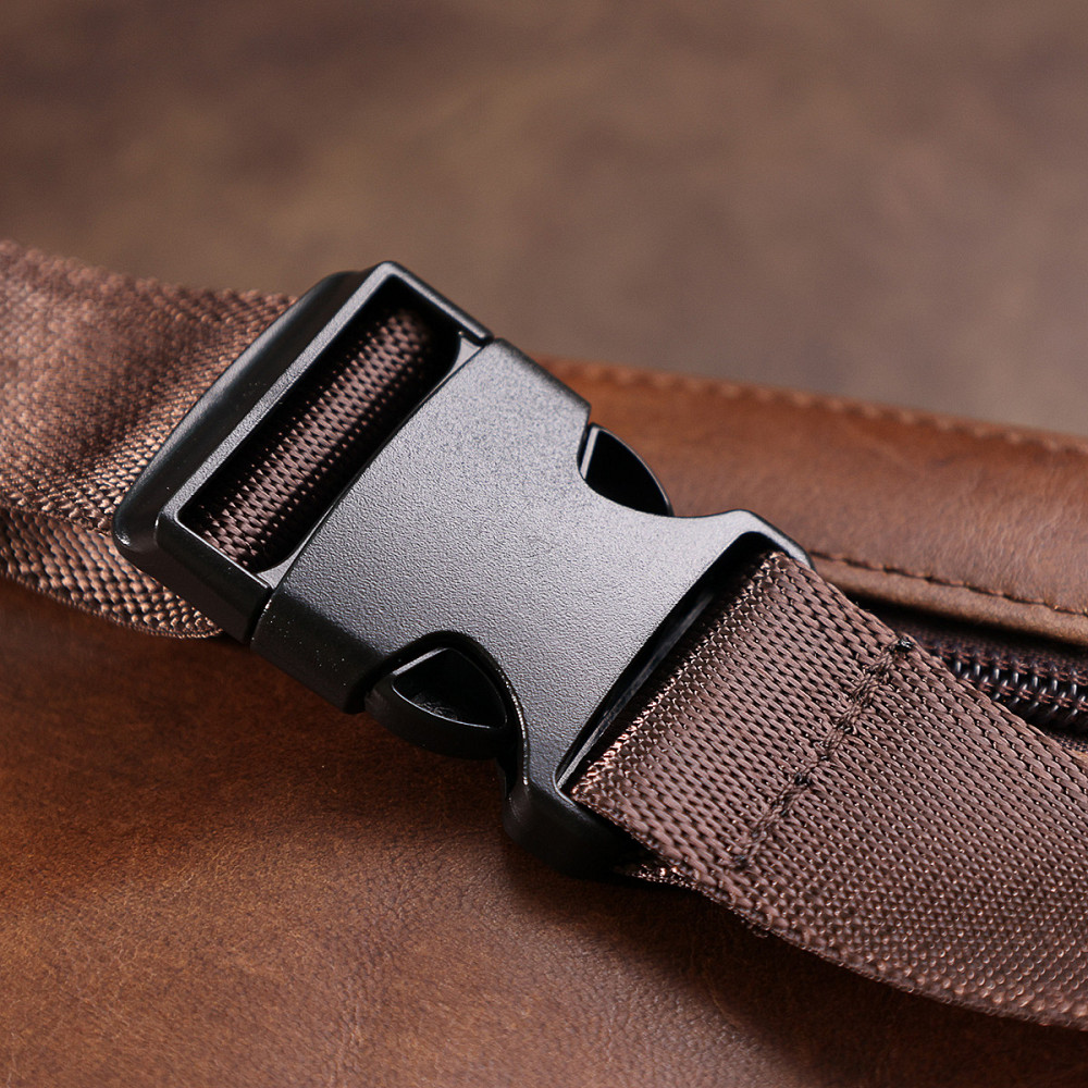 Кожаная сумка на пояс унисекс Vintage 20457 Коричневый Киев - изображение 10