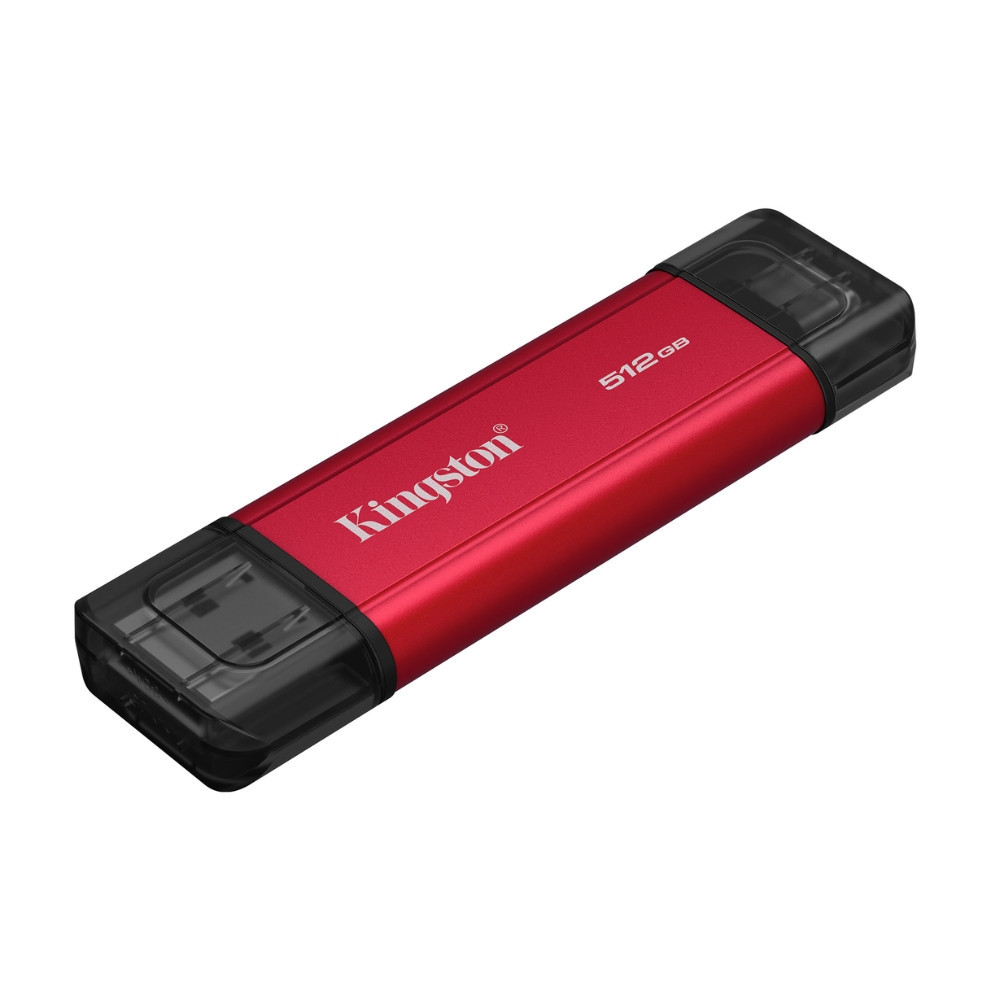 Портативний SSD Kingston Dual USB-A/C 512GB Dual Portable 1050MB/s USB 3.2 Gen 2 Red/Black Київ - фото 4