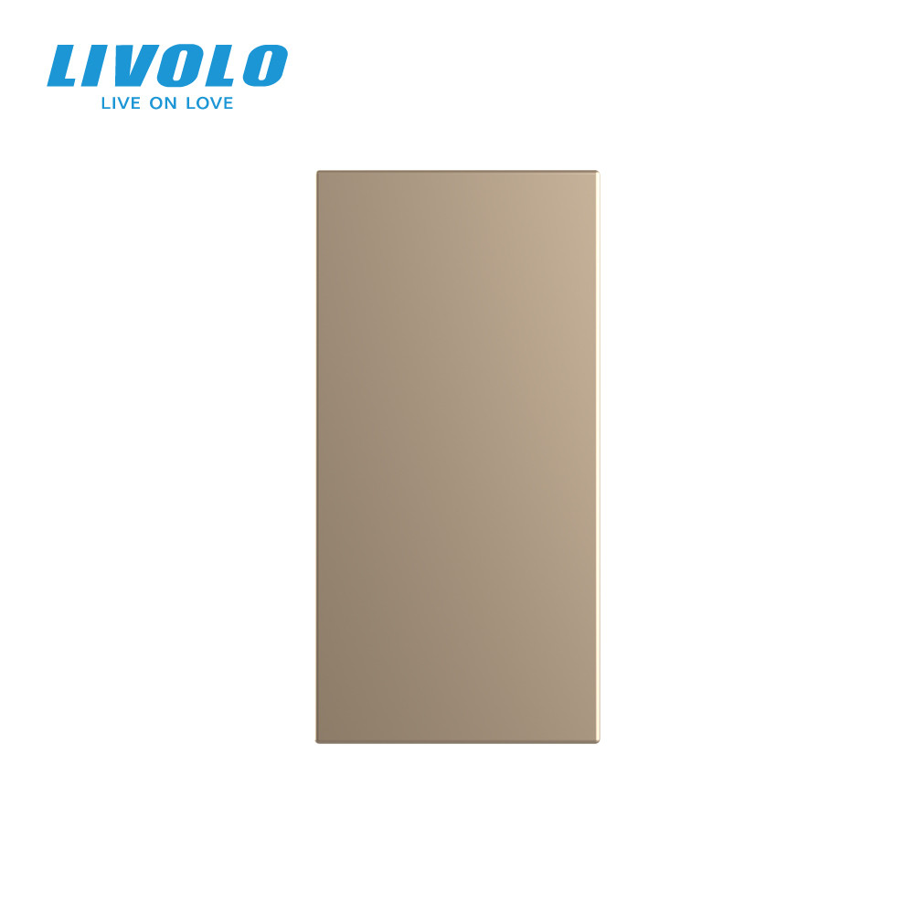 Заглушка для розетки LIVOLO, золота, модуль 22.5×45 мм, 0.5 поста (VL-FCMB-1AP) Коломыя - изображение 7