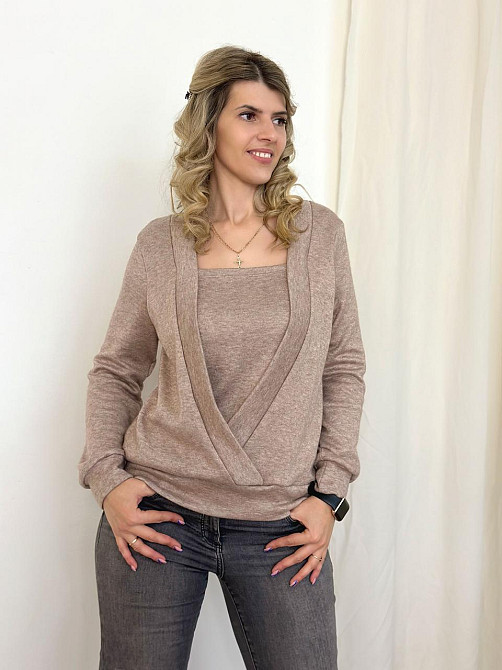 Демісезонна жіноча кофтинка "Alisia" оптом | Норма і батал | Розпродаж моделі Київ - фото 10