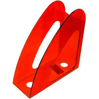 Лоток для паперів Economix вертикальний Райдуга, пластик яскраво-червоний (E31904-03) Вінниця