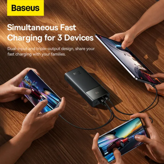 Зарядная батарея Baseus Star-Lord Digital Display 30000mAh Fast Charge 22.5W PPXJ080101 (Черный) Винница