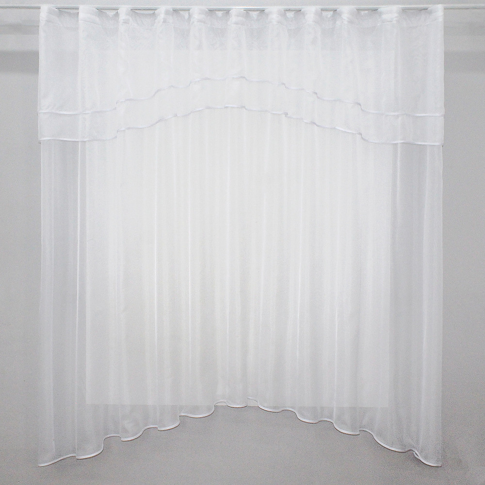 Кухонная гардина VR-Textil № 036к арка белый 280х170 см (52-0312) Киев - изображение 1