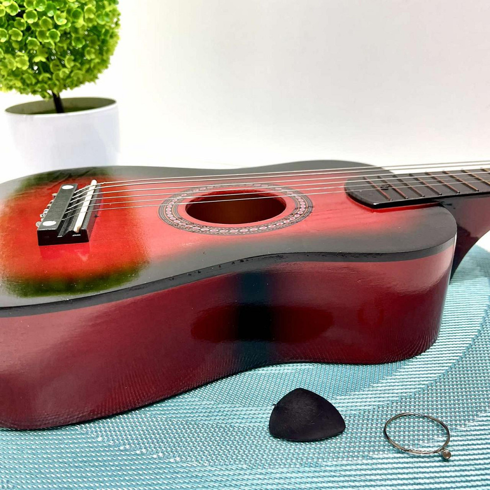 Гітара дерев'яна дитяча 6 струн Червона (M 1369) Чернигов - изображение 8