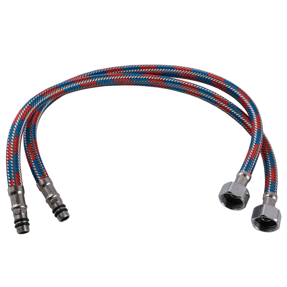 Шланги для змішувача Globus Lux М10х1/2″ 0,5м. АНТИКОРОЗІЯ ( ПАРА) (000030475) Київ - фото 1