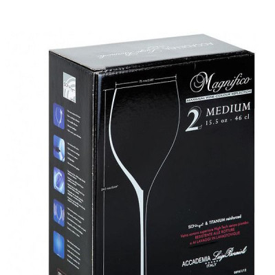 Набор бокалов Luigi Bormioli Magnifico для вина 460 мл 2шт/уп (08961/12) Винница - изображение 2