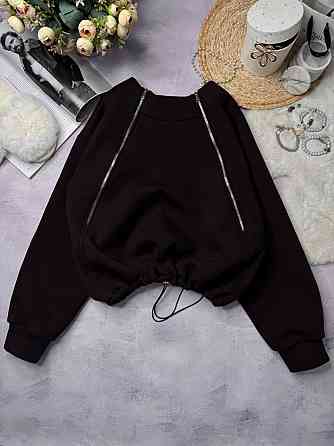 Жіноча стильна тепла об'ємна  худі турецька тринить на флісі Одеса