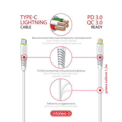 Зарядное устройство Intaleo TCGQPD120L (1283126510007) Винница - изображение 6