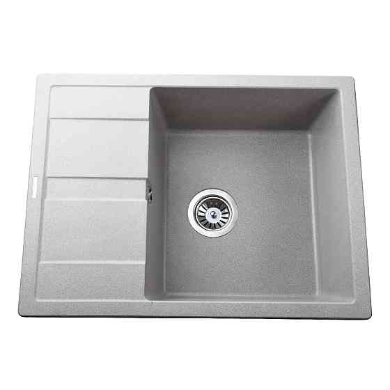 Гранітна мийка Globus Lux ONE сірий камiнь 650x500мм-А0005 Київ