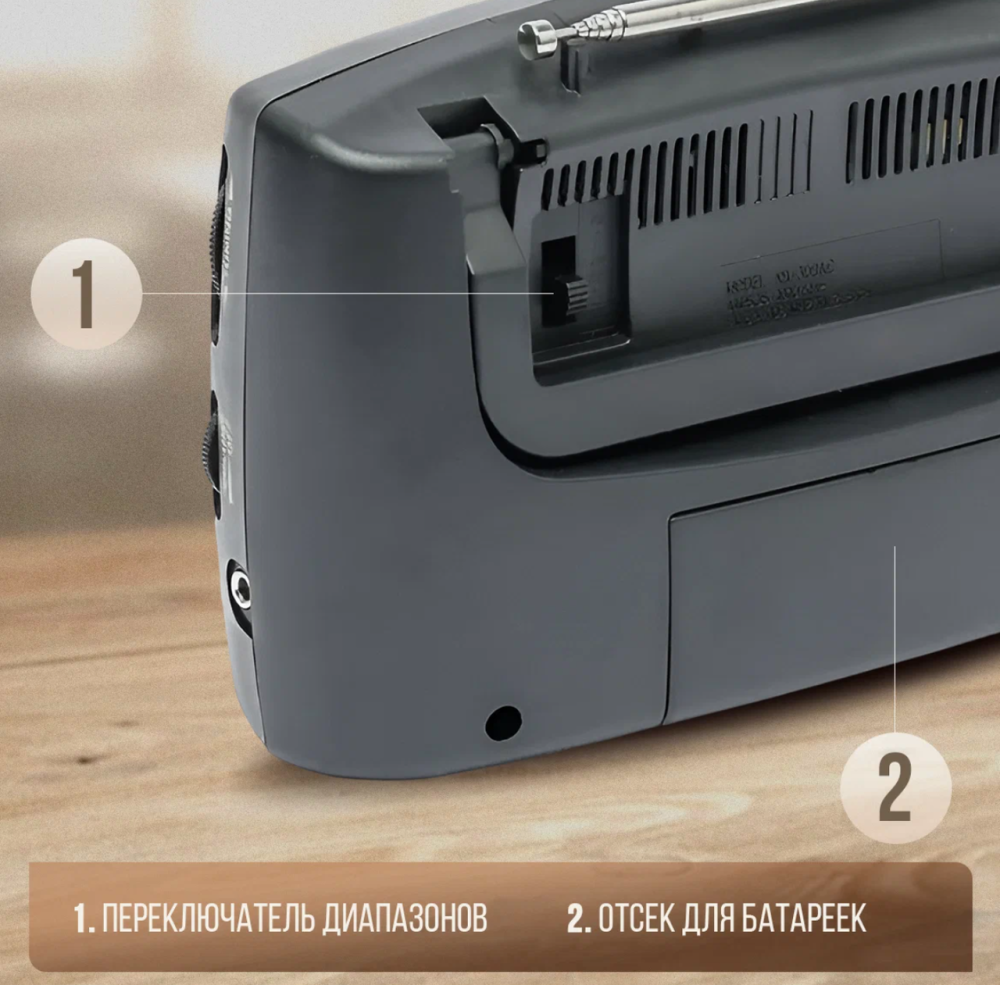 5 Діапазоний Радіоприймач Kipo KB-308AC Одеса - фото 7