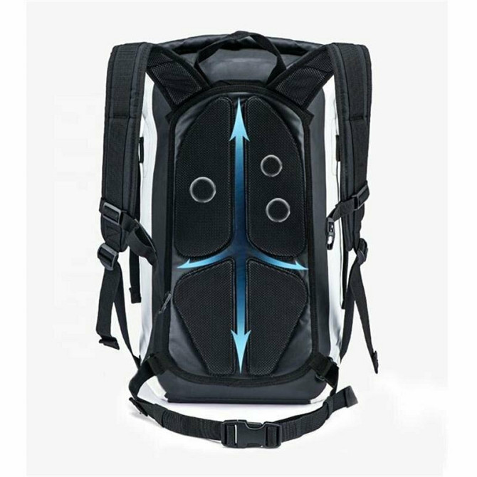Рюкзак водонепроникний Naturehike NH20FSB01, 500D PVC, 30 л, білий Київ - фото 2