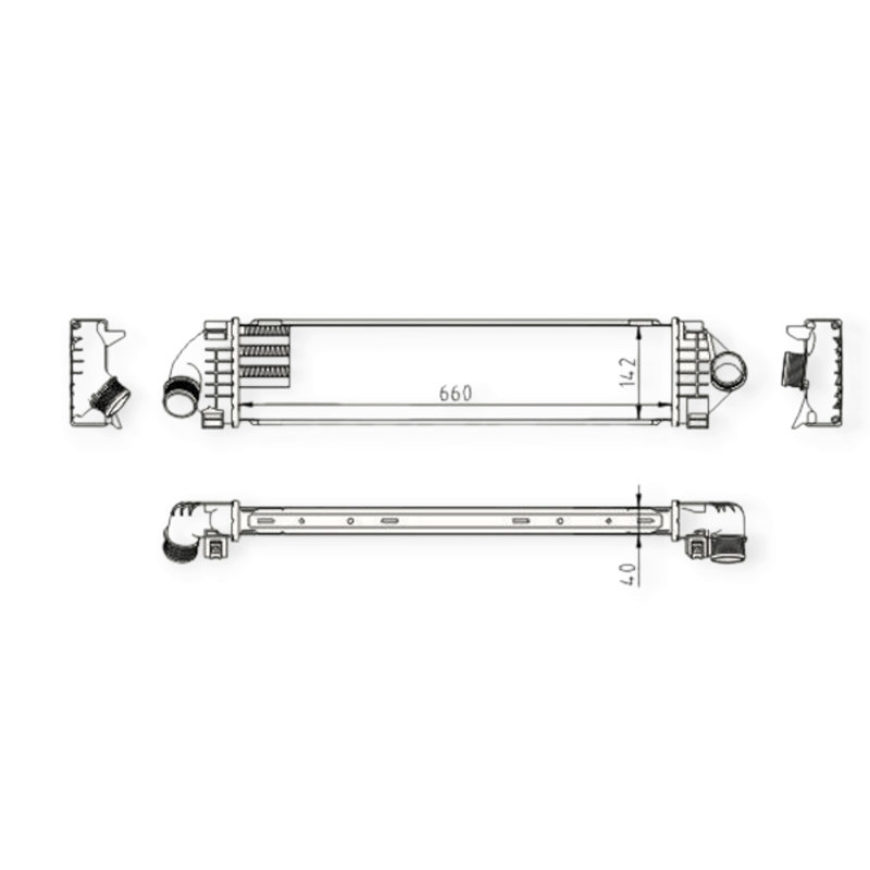 Радиатор интеркулера автомобиль Форд Galaxy, Mondeo, S-Max 1.6, 1.8, 2.0TDCi (07-15) Мукачево - изображение 1