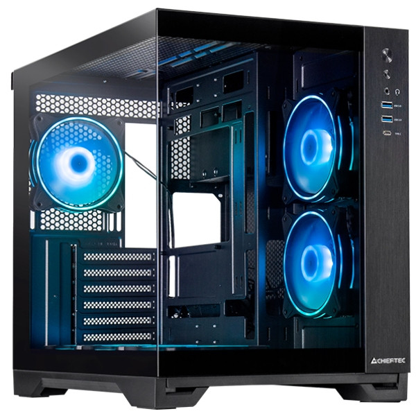 Корпус Chieftec VISIO GM-30B-TG-OP ATX, без БЖ, Black Вінниця - фото 1