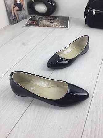 Kentro Балетки жіночі KENTO 1610 чорні (весна-осінь, шкіра лакована) (3440) Коломия