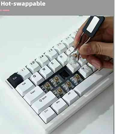 60% Бездротова механічна акумуляторна ігрова  основа GMK61, GMK67 Київ