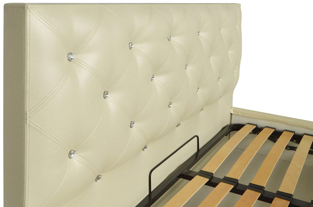 Кровать Двуспальная Bristol Comfort 160 х 190 см Мадрас Перламутр 3 White С подъемным механизмом и нишей для белья С1 Белый Киев - изображение 3