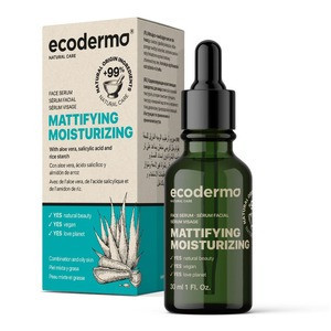 Зволожуюча матуюча сироватка для жирної та комбінованої шкіри Mattifying Moisturizing Ecoderma, 30 мл Дніпро - фото 1