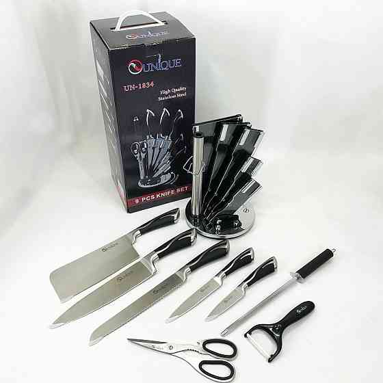 Ножі для кухонних потреб UNIQUE UN-1834, Кухонні ножі з хорошої сталі Кухонні високої якості BK-95 Івано-Франківськ