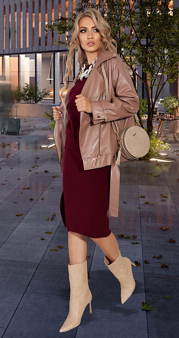 Шкіряна куртка OVERSIZE Київ - фото 4