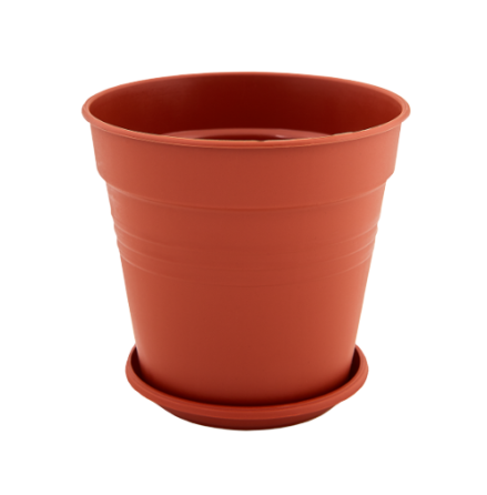 Вазон Глорія з підставкою 18,5*18см теракот Алеана Житомир