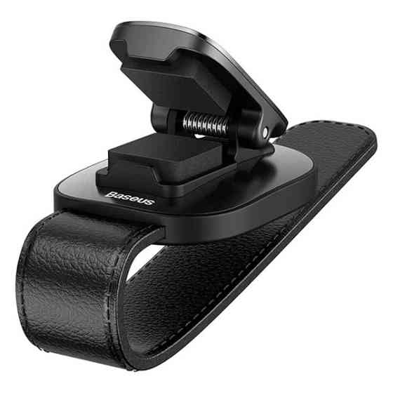 Автодержатель для очков Baseus Platinum Eyewear Clip ACYJN-B01 на солнцезащитный козырек (Черный) Николаев