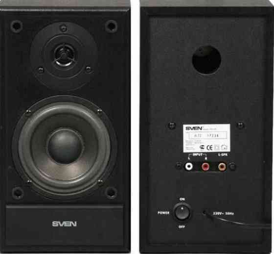 Нові!Акустичні системи гар.SVEN SPS-702 40Wдерев'яні ЧОРНІ колонки 2.0 Харків