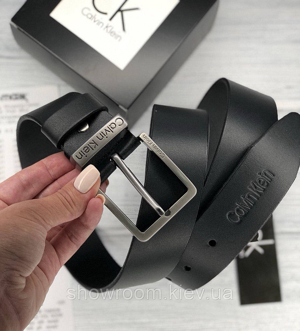 Чоловічий шкіряний брендовий ремінь (448) Київ - фото 3