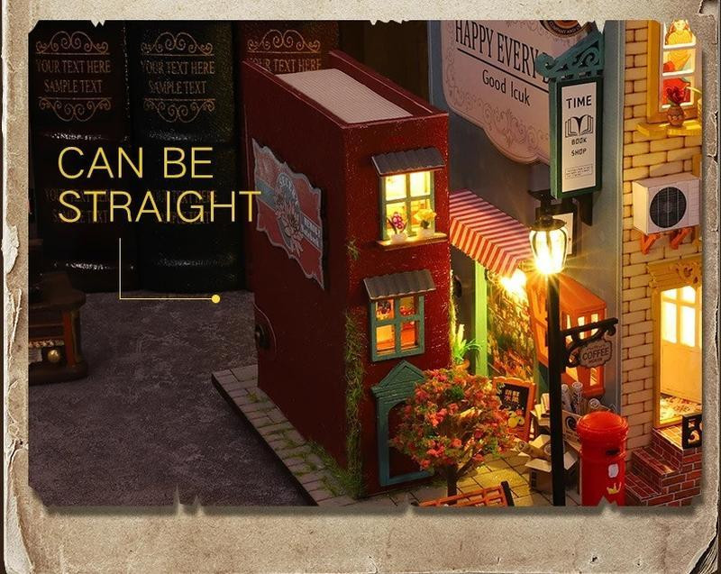 3D Румбокс DIY Coffee Slow Time House + Пылезащитный купол (ES007-B) Киев - изображение 4