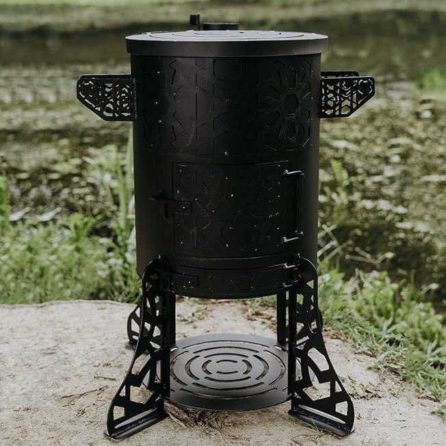 Піч під казан з орнаментом пічка для казана Київ - фото 2