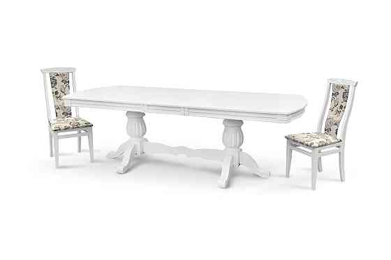 Стіл обідній Цезарь 200(+40)*100, білий Київ