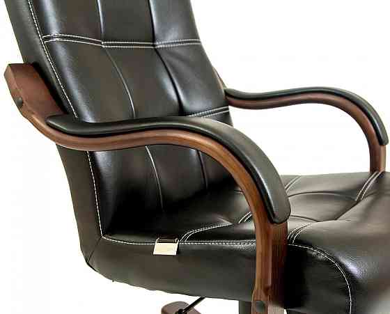 Офисное Кресло Руководителя Richman Virginia Titan Black Wood Lux М2 AnyFix Черный Днепр