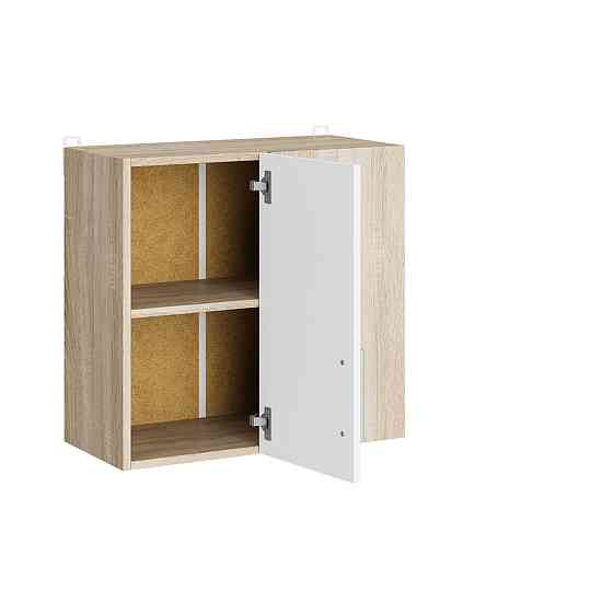 Кухонний модуль верхній кутовий Еверест Еко 600 дуб сонома/німфея альба (білий) 60х30х58 см (DTM-071035) Дніпро