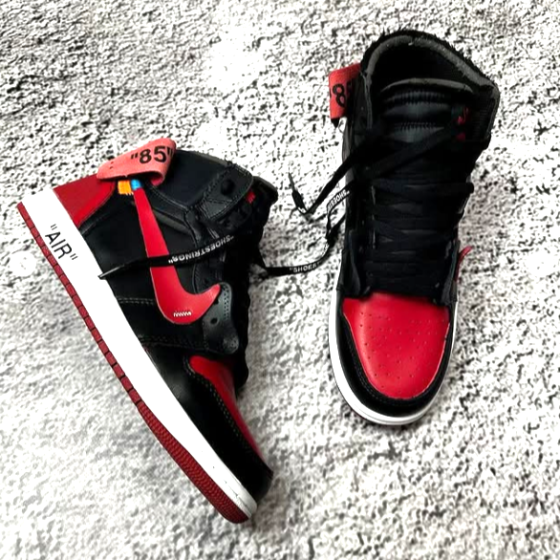 Термо Кроссовки Nike AIR Jordan Красные Мужские Черные Джордан Высокие Найк Еврозима (размеры:41,42,43,44,45) Днепр