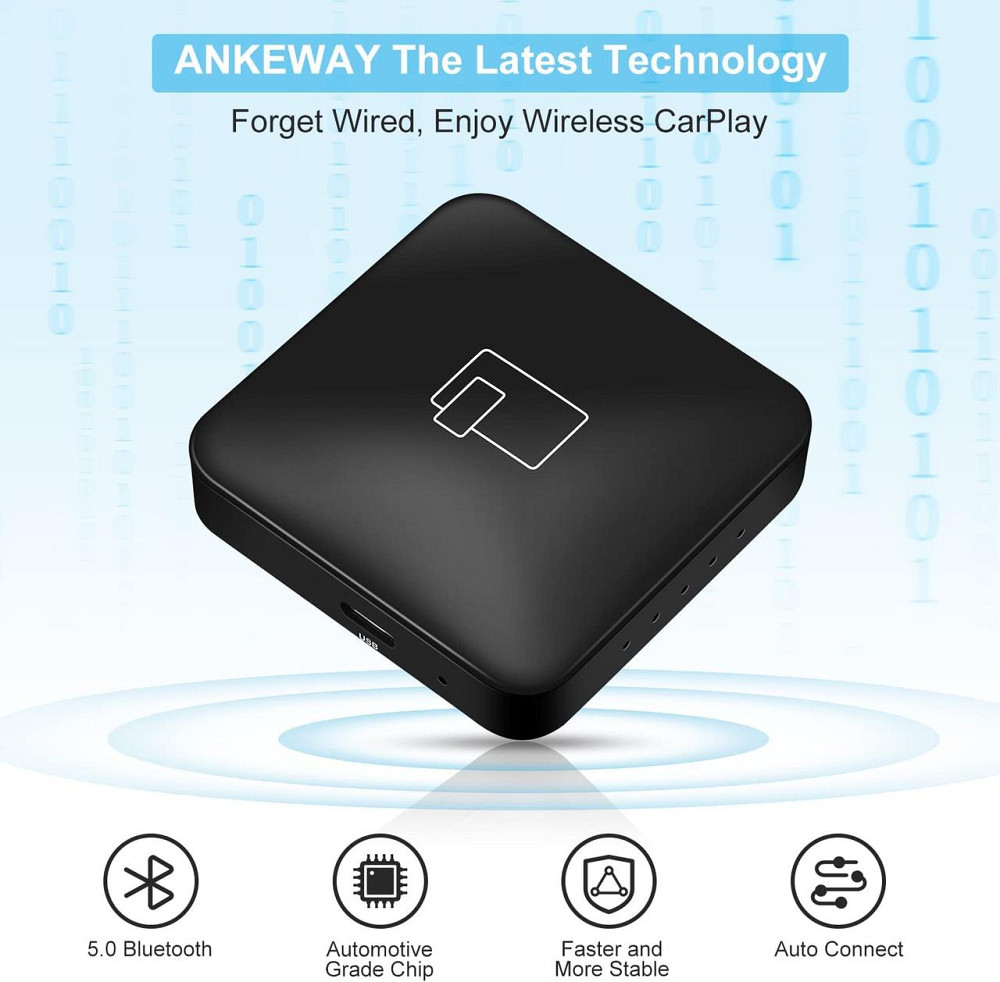 Бездротовий адаптер ANKEWAY CarPlay (AW1008): Перетворіть дротовий CarPlay на Wireless + AirPlay Київ - фото 5