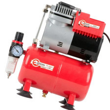 Компресор "безмасляний" 2-х поршн 3л 1 вих, 220В, 0.3 кВт, 45 л/хв, 3.2 атм INTERTOOL Мукачево - фото 3