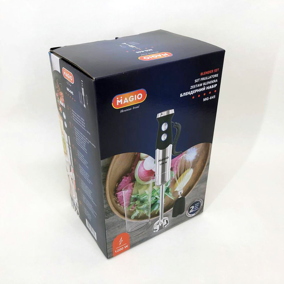 Электрический блендер стационарный для смузи Magio, Блендер для взбивания крема и соусов CA-20 Львов - изображение 5