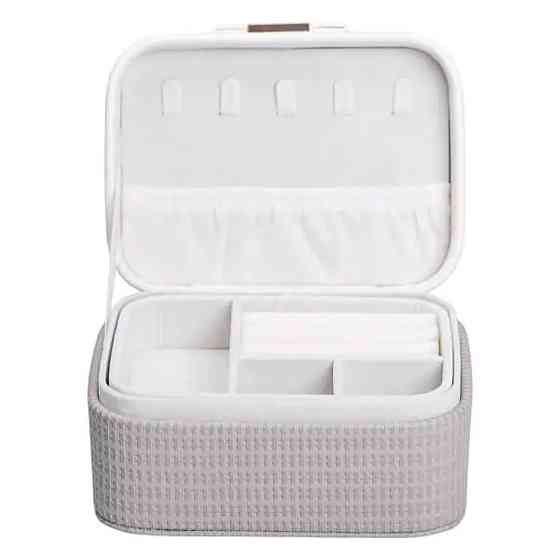 Скринька для прикрас з еко шкіри 15.5×11.5×8.5 ​​органайзер для ювелірних виробів HP-5-37BE Київ