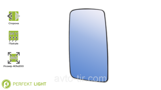 Вставка основного зеркала левая Mercedes Actros 0028113333 28113333 Луцк