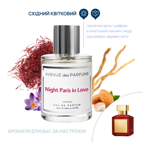 Парфюмерная вода Night Paris in love Avenue des Parfums 50 мл Киев