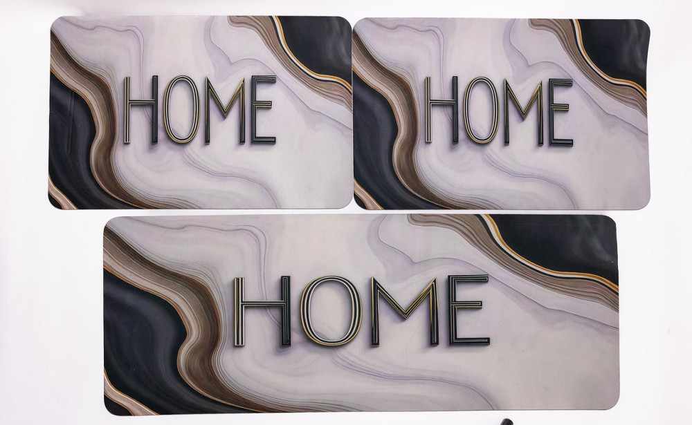 Набор ковриков для пола 3 штуки диатомитовых 38*58 см/2 по 38*98 см HP-42-53 Киев - изображение 1