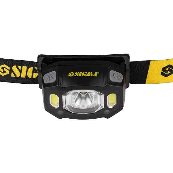 Sigma LED фонарь налобный аккумуляторный 300Лм 1200мАч с сенсором SIGMA (5390231) Киев