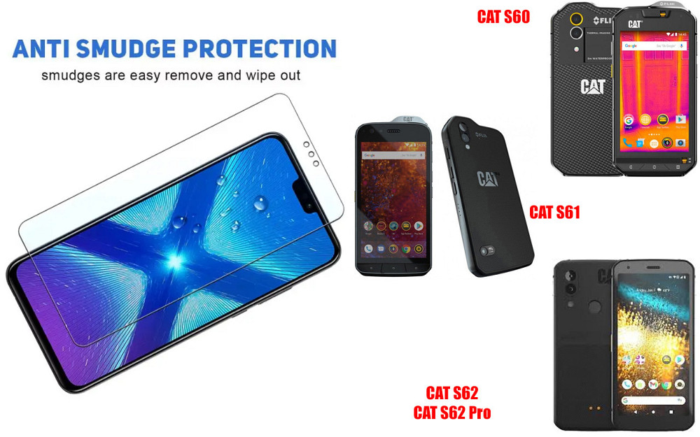 Защитное стекло NeoGlass для CAT S60, CAT S61, CAT S62, CAT S62 Pro – ультрапрозрачное и устойчивое Киев - изображение 3
