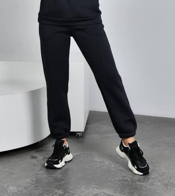 Брюки\ штаны спортивные зимние флисовые женские батальные Jasmin,трикотаж евро резинка Киев - изображение 1