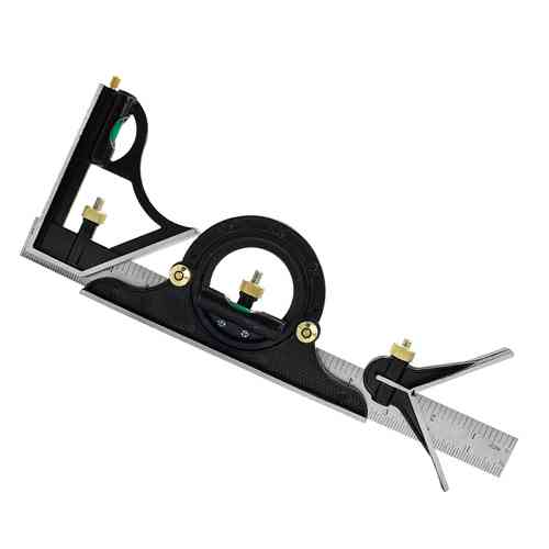 Кутомір з транспортиром та рівнем 300мм, зіставний будівельний кутник 3в1 Вінниця