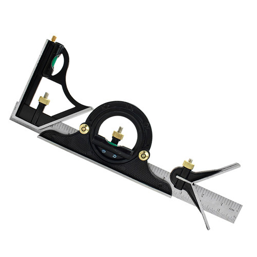 Кутомір з транспортиром та рівнем 300мм, зіставний будівельний кутник 3в1 Вінниця - фото 2