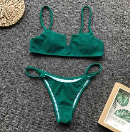 Жіночий купальник з топом S зелений Київ